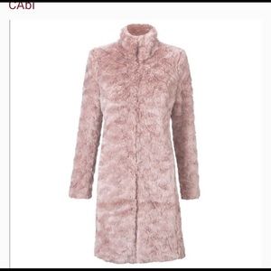 NEW Contessa cabi faux fur coat jacket